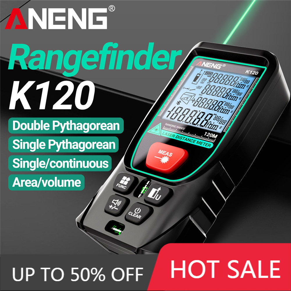 Industrial Laser Training - 50/70/100/120M Laser Rangefinder Volume/Area Measure ±3mm