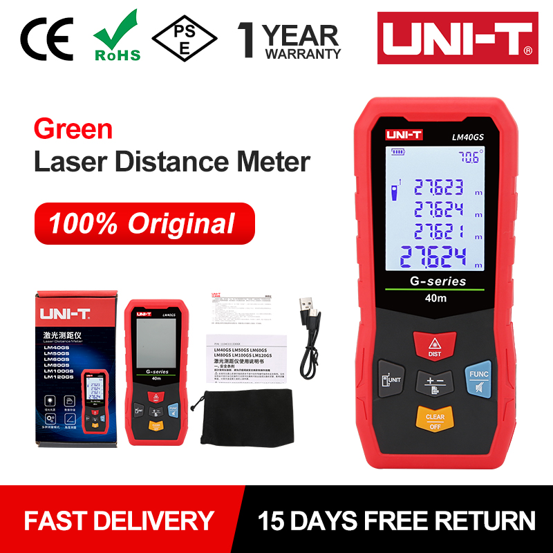 Industrial Laser Training - UNI-T 40m Green Laser Distance Meter