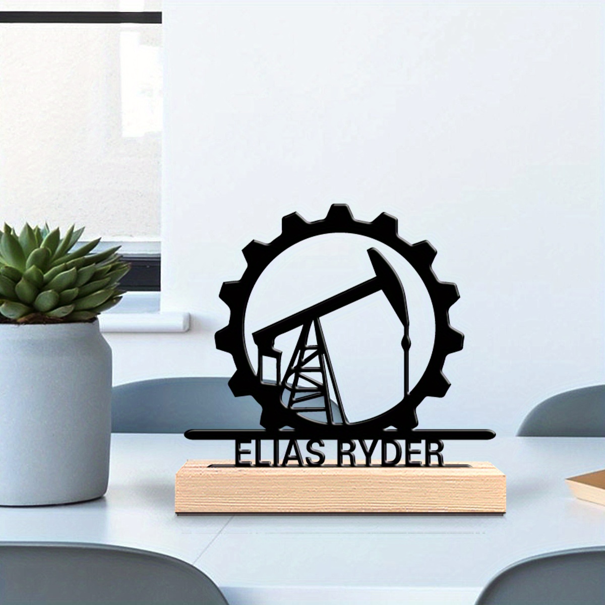 Industrial Laser Engraver For Wood - Custom Vintage Tanker Metal Sculpture with