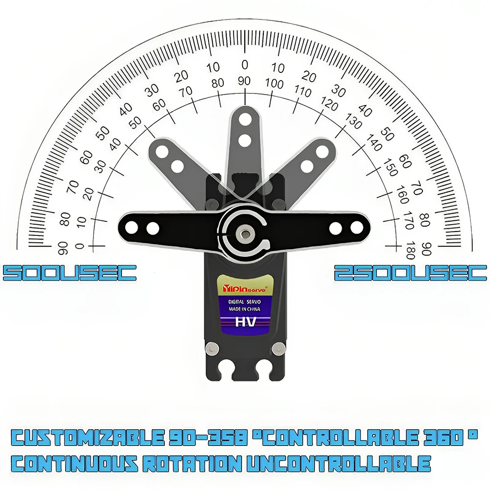 55kg Digital Servo 7.4V 180/27 - Servo Motor Cnc avaliação e preço
