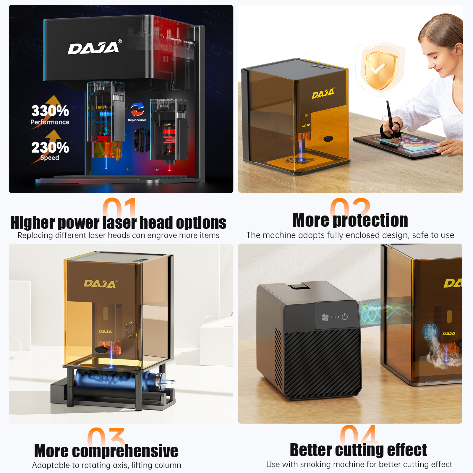 DAJA DJ6 Pro Mini Laser Engrav - Industrial Laser Cutting avaliação e preço