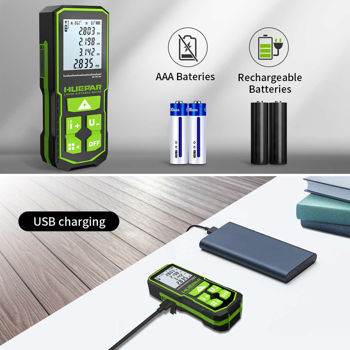 Huepar Digital Green Laser Dis - Industrial Laser Displacement Sensor avaliação e preço
