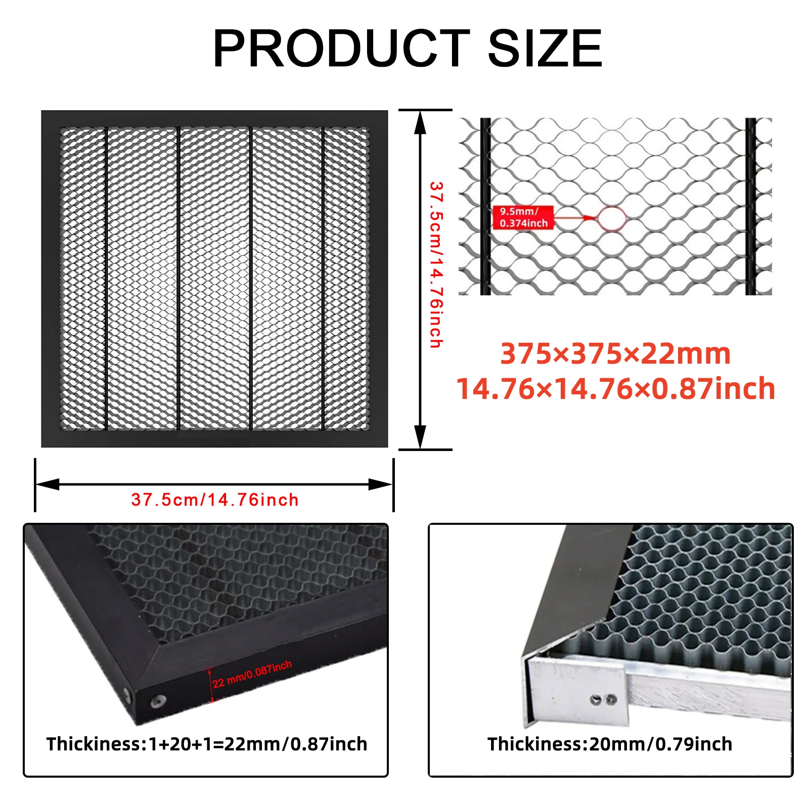NEJE Honeycomb Laser Bed 375×3 - Honeycomb Laser Bed avaliação e preço