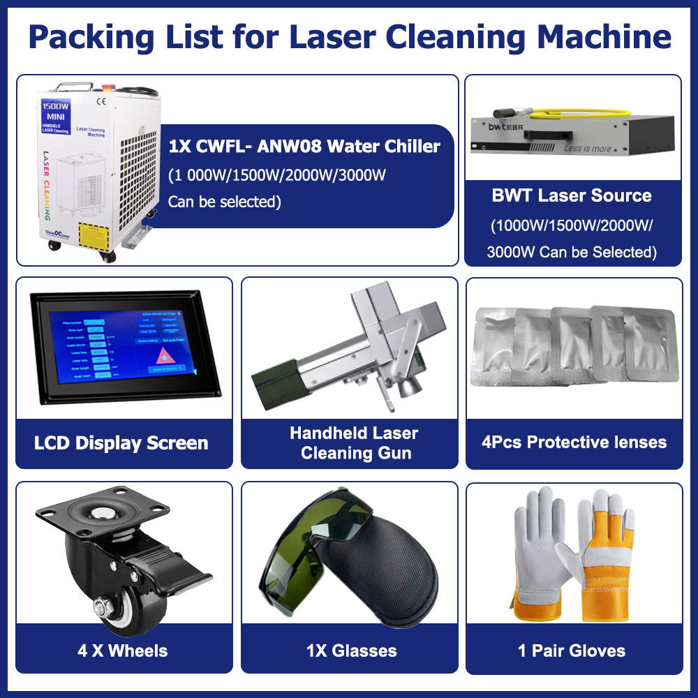 2000W Cleaning Machine Fiber L - Industrial Laser Paint Removal avaliação e preço