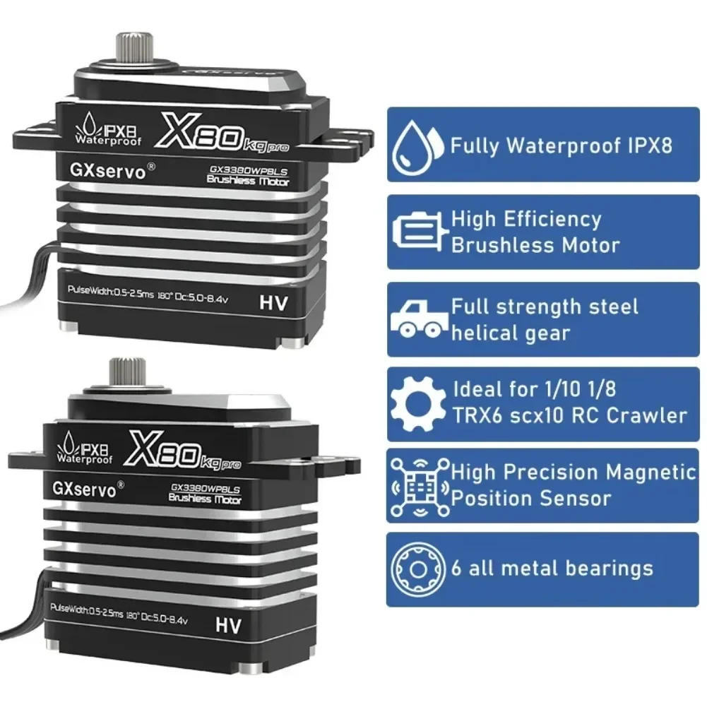 80KG Digital Servo Motor All M - Servo Motor Cnc avaliação e preço