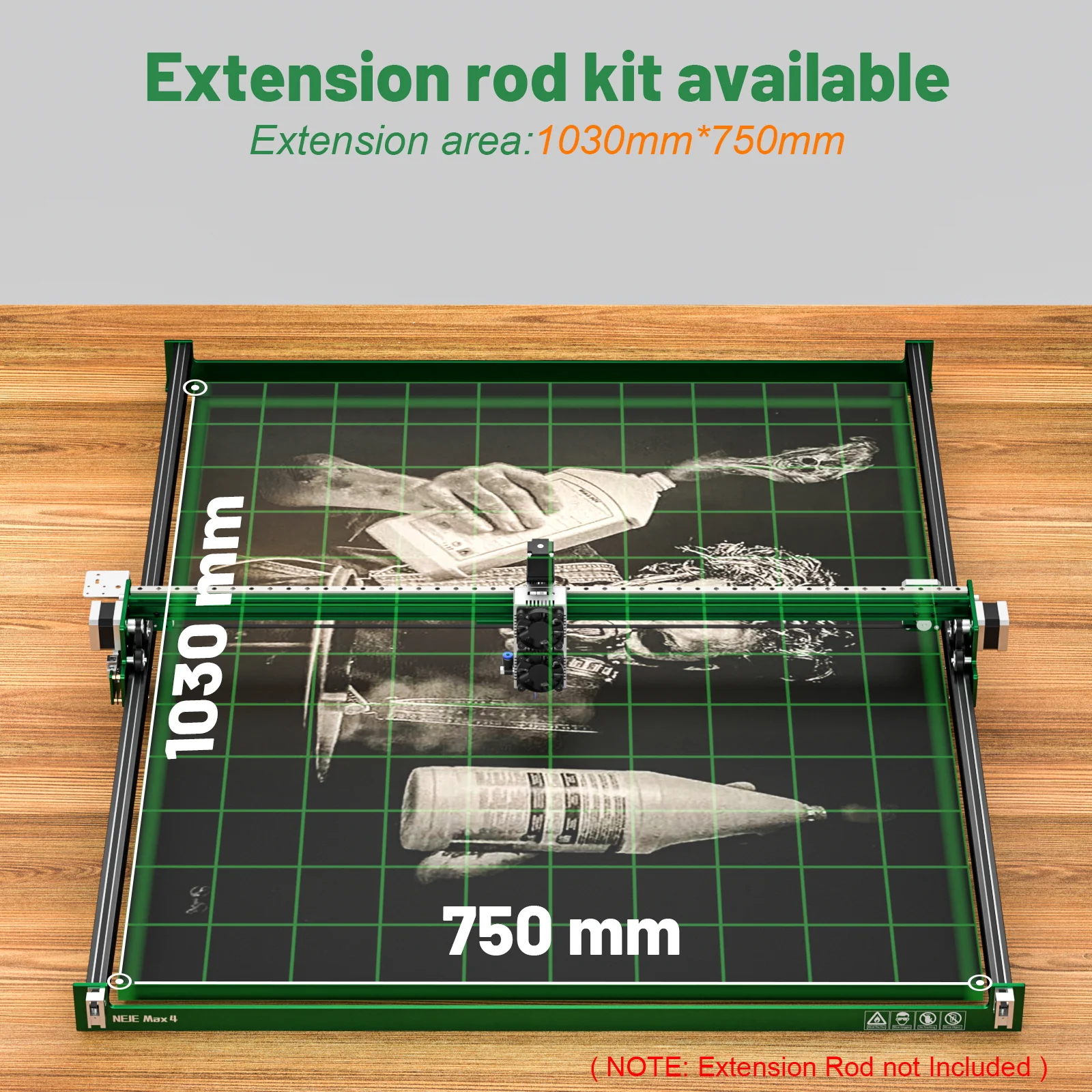 NEJE Max 4 E80 High Power Lase - Industrial Laser Engraver For Wood avaliação e preço