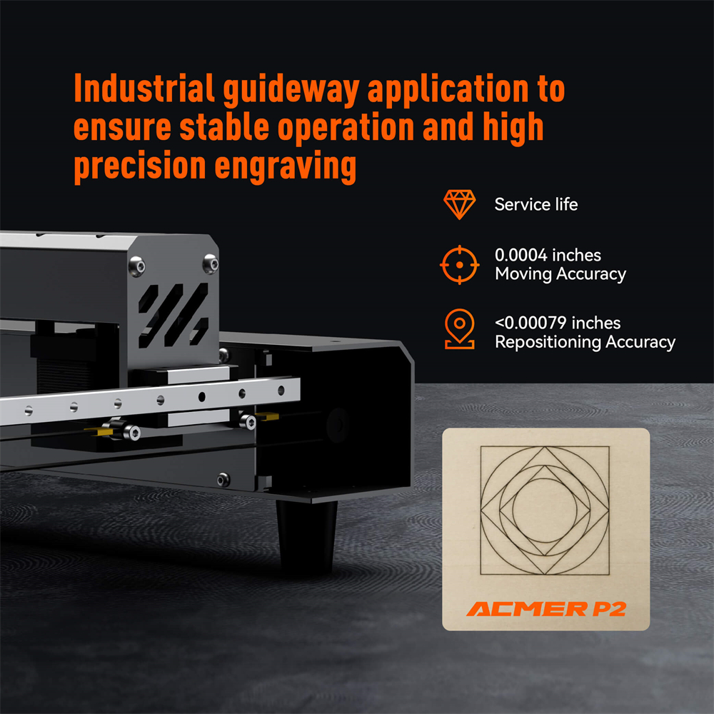 ACMER P2 33W lasers Engraver W - Industrial Laser Engraver For Wood avaliação e preço