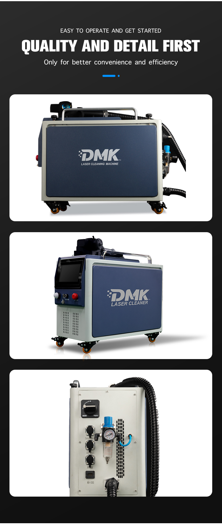 DMK 100W 200W 300w Pulse Laser - Industrial Laser Paint Removal avaliação e preço