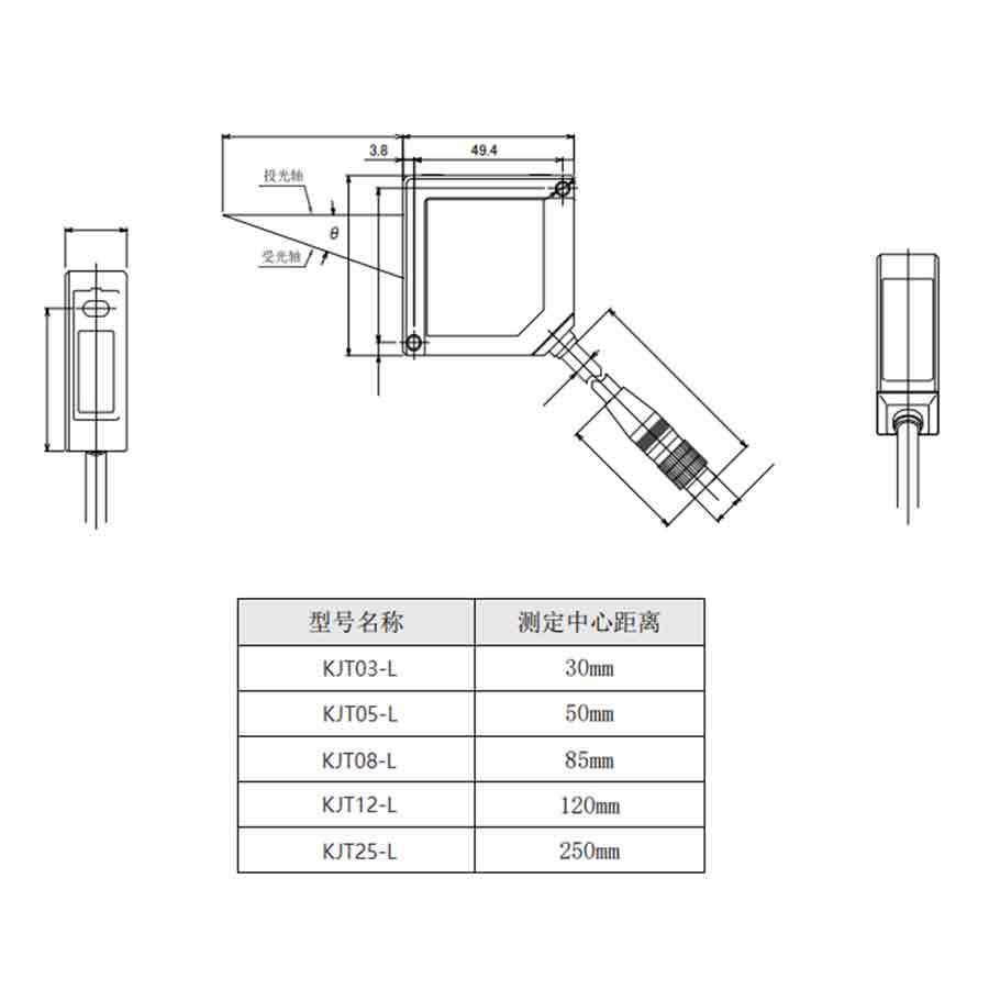 NEW2026 KJT Industrial Laser M - Industrial Laser Displacement Sensor avaliação e preço
