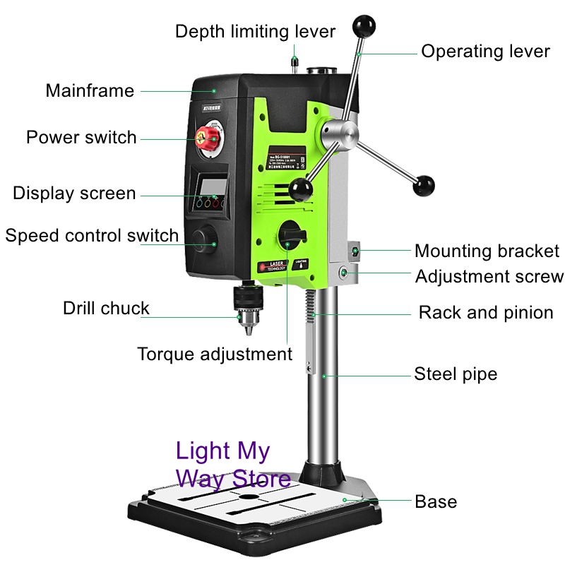 Mini strong table drill digita - Industrial Laser Drill avaliação e preço