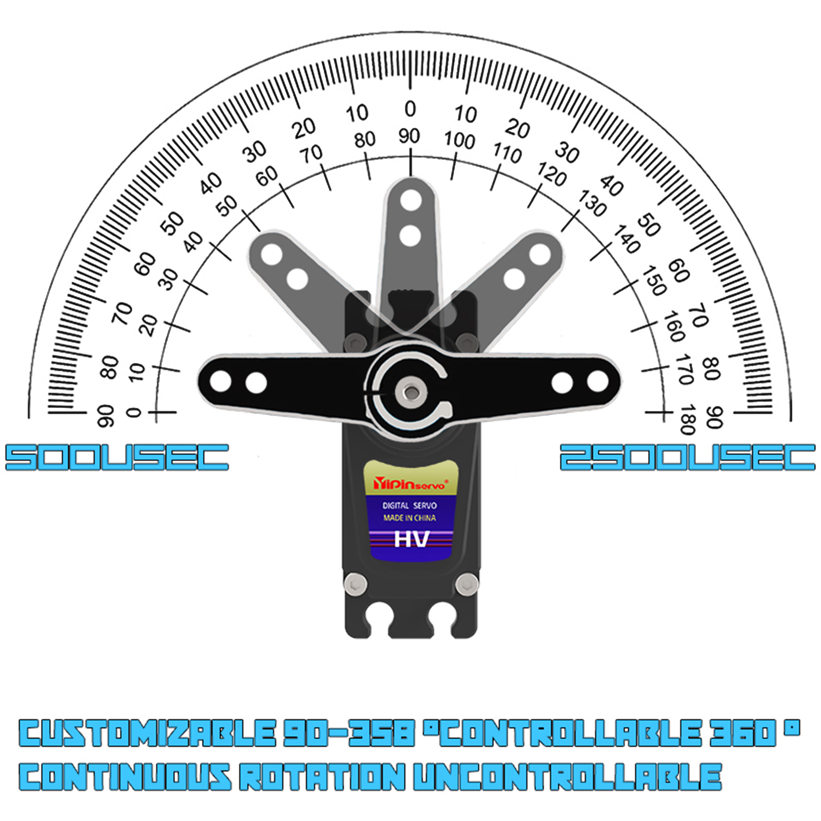 70kg Digital Servo 8.4V 180 De - Servo Motor Cnc avaliação e preço