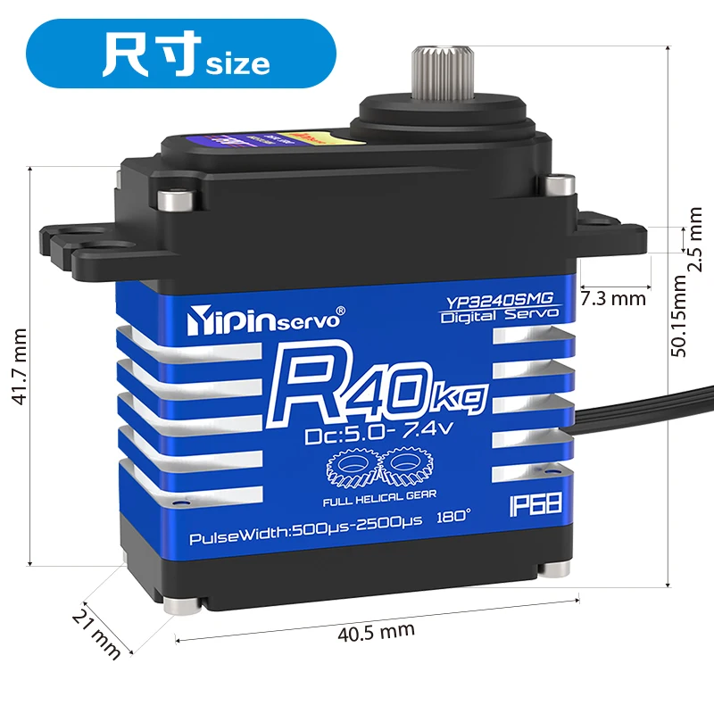 4PCS YiPinservo 40kg Metal Gea - Servo Motor Cnc avaliação e preço