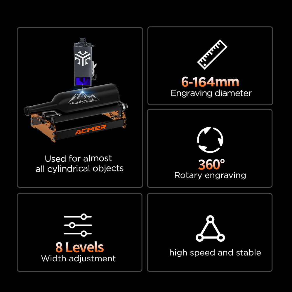ACMER M3 Laser Rotary Roller 3 - Industrial Laser Cutting avaliação e preço