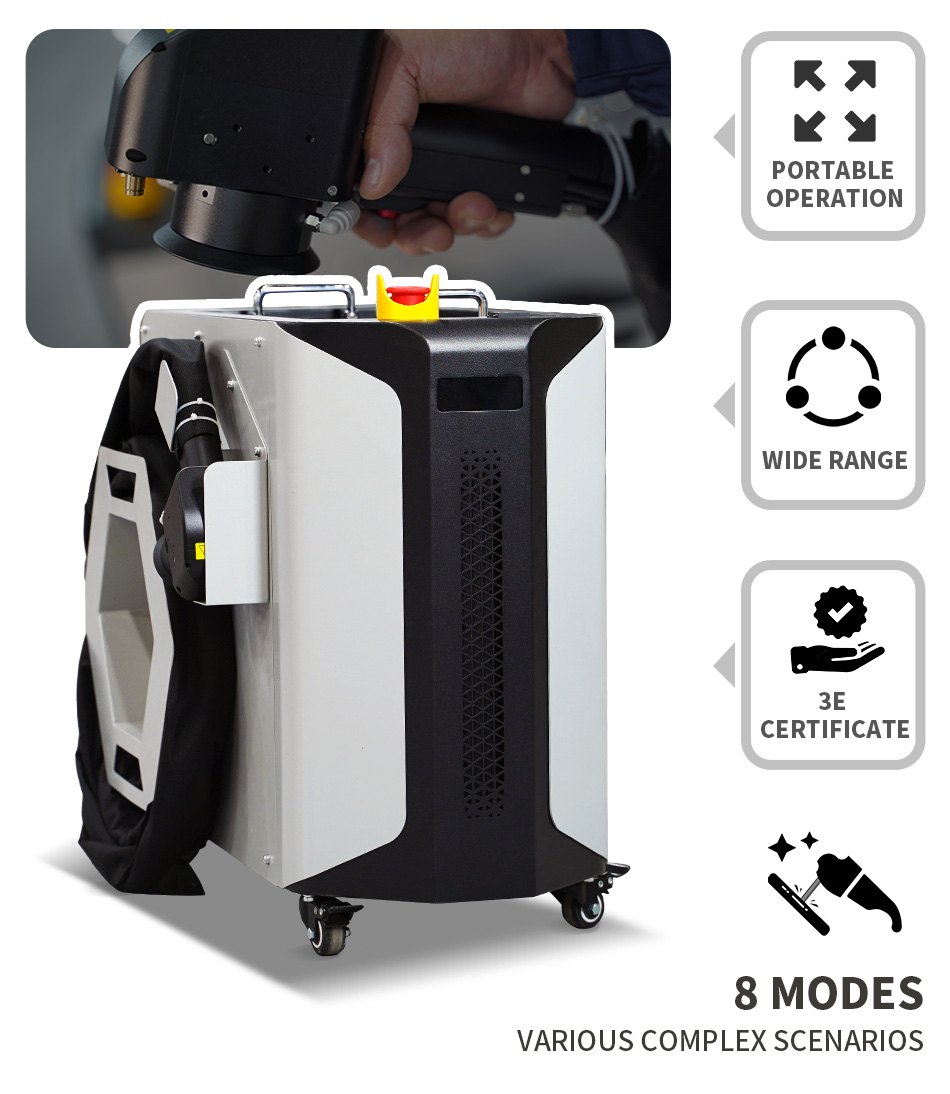 Laser Cleaning Machine for Rus - Industrial Laser Paint Removal avaliação e preço