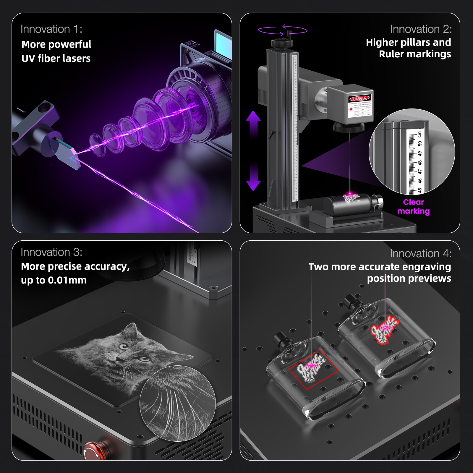 DAJA UV Laser Marking Machine  - Industrial Laser Engraver For Wood avaliação e preço