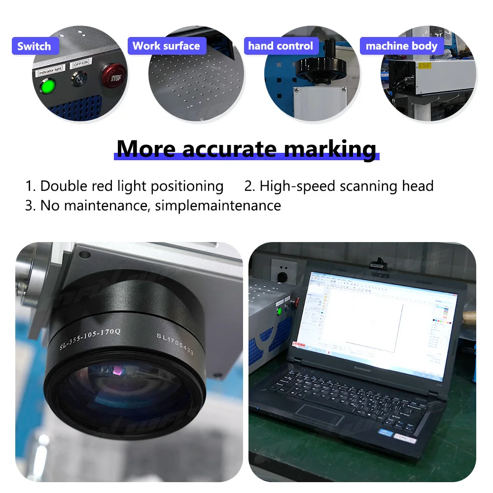 Fiber UV Laser Marking Printin - Industrial Uv Laser Engraver avaliação e preço
