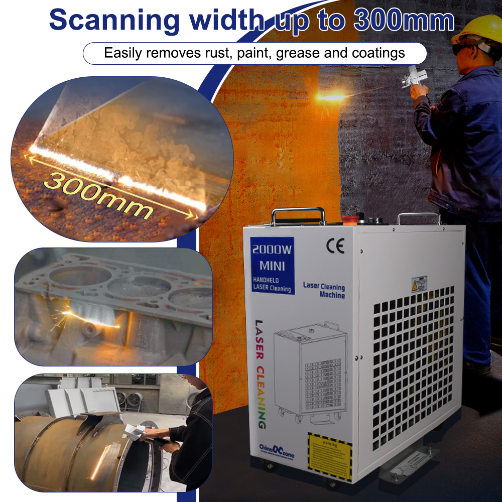 3000W Laser Cleaning Machine F - Industrial Laser Paint Removal avaliação e preço