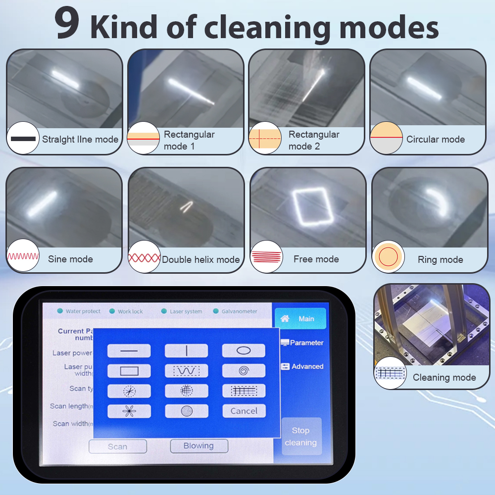 300W JPT Pulsed Laser Cleaning - Industrial Laser Paint Removal avaliação e preço