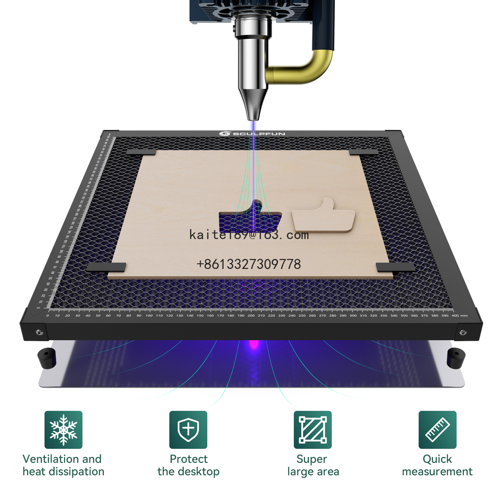H3 400*400mm Working Table Bed - Honeycomb Laser Bed avaliação e preço