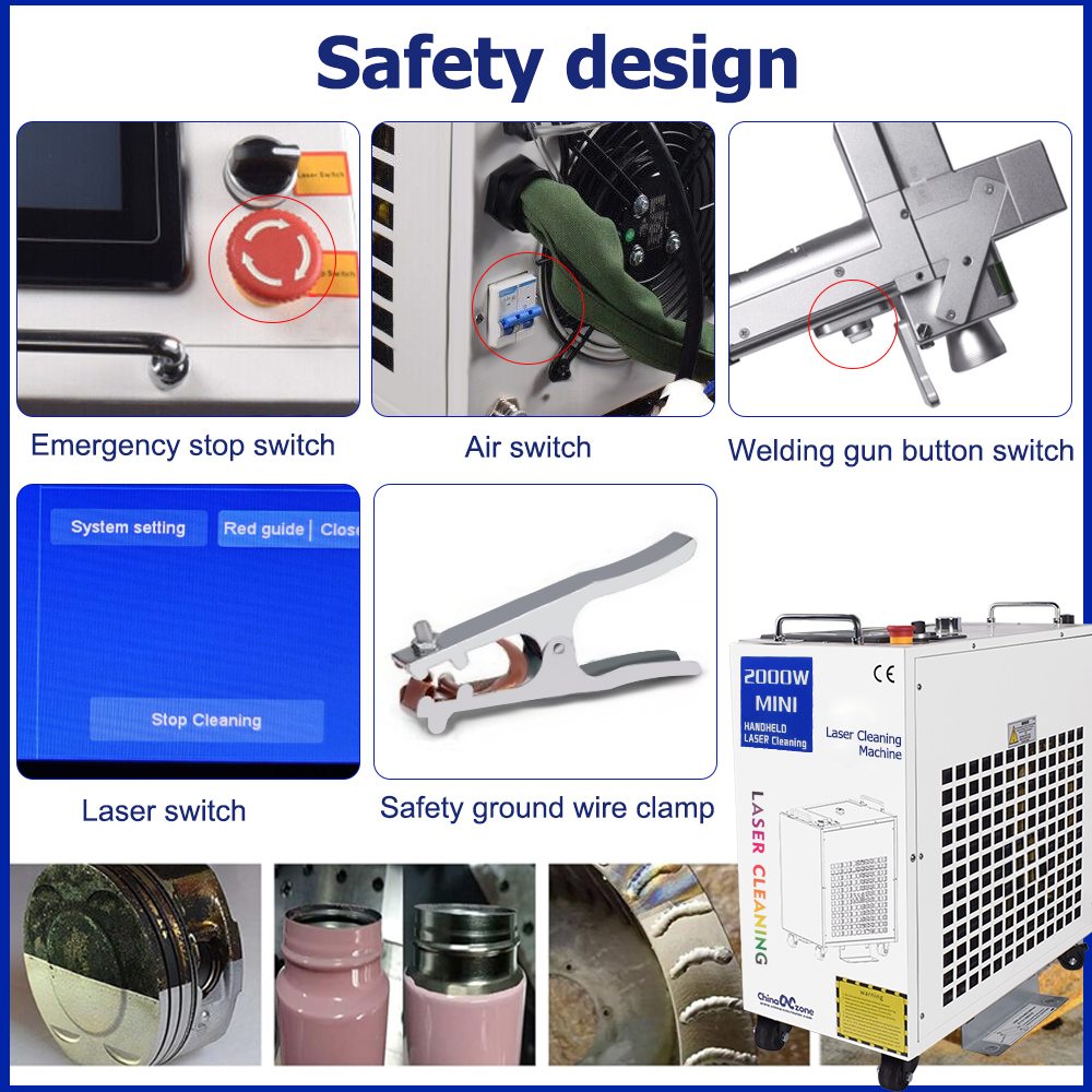 1500W Fiber Laser Cleaning Mac - Industrial Laser Paint Removal avaliação e preço