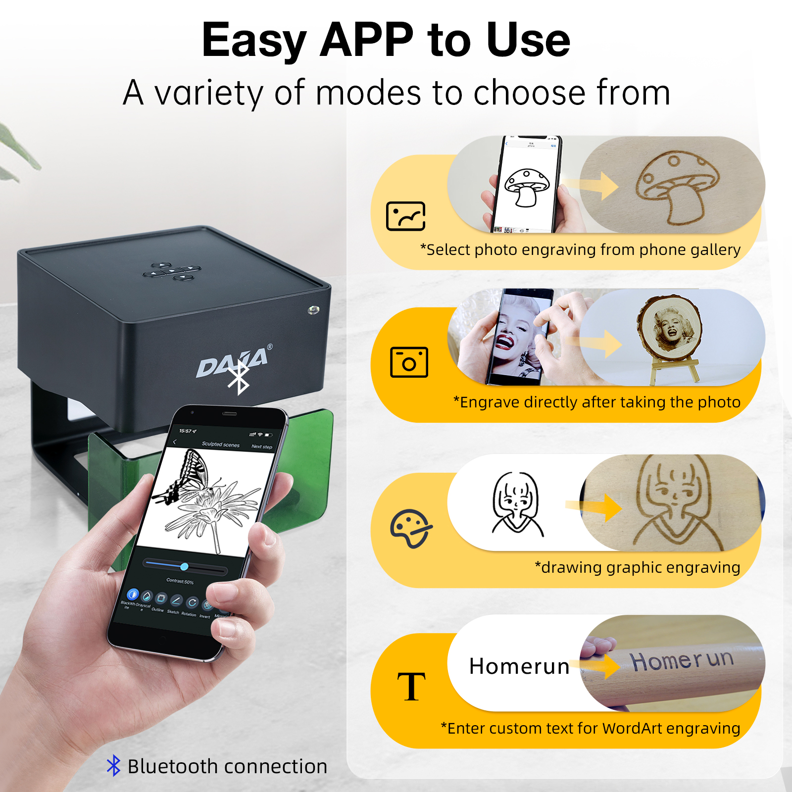 DAJA DJ6 Mini Portable Laser E - Industrial Laser Cutting avaliação e preço