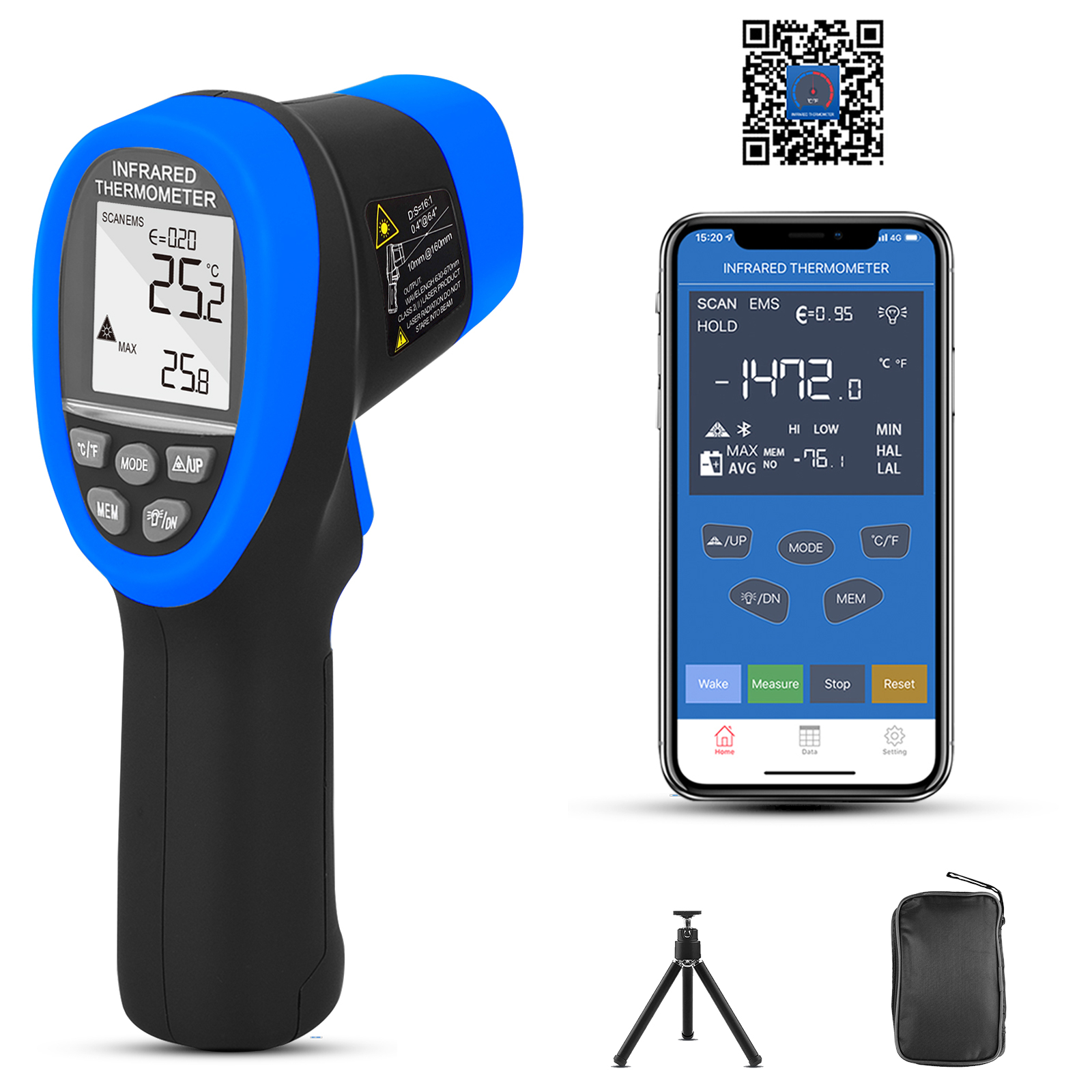 Infrared thermometer,digital l - Industrial Laser Measuring Device avaliação e preço