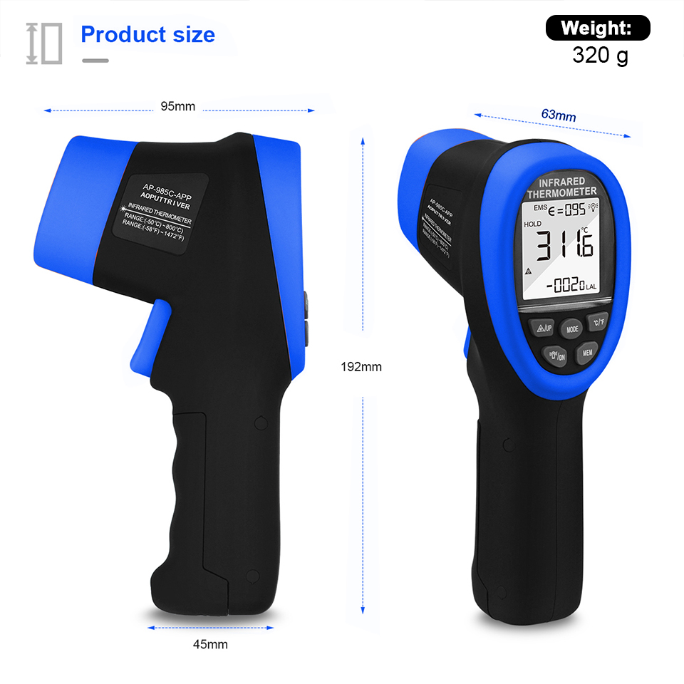Infrared thermometer,digital l - Industrial Laser Measuring Device avaliação e preço
